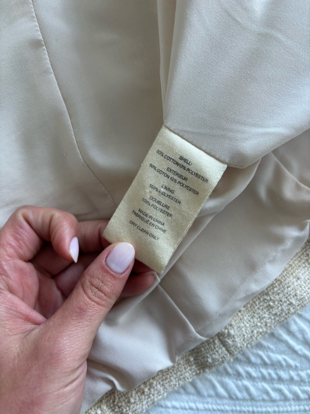 L'AGENCE Cream Bouclé Double-Breasted Blazer - Picture 3 of 4